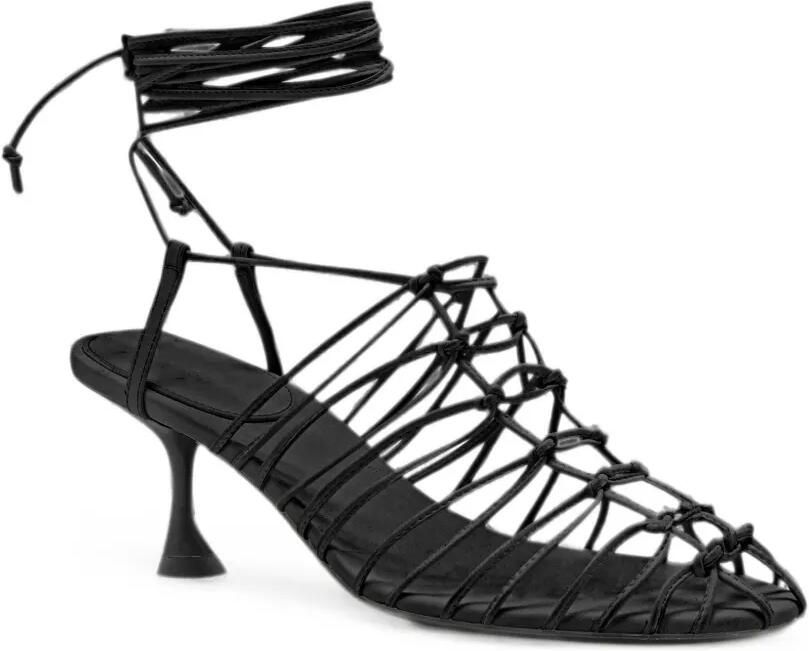 Proenza Schouler Tee Knot nappa sandalen Zwart - Foto 3