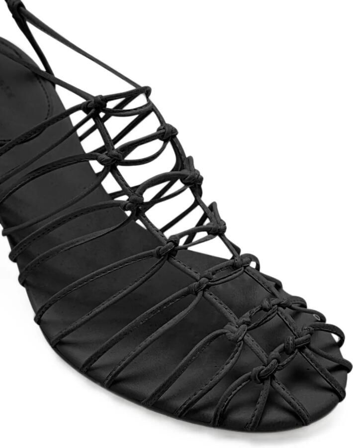 Proenza Schouler Tee Knot nappa sandalen Zwart - Foto 2
