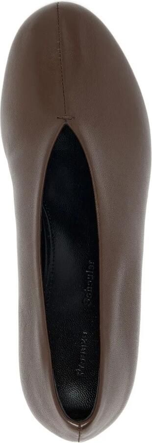 Proenza Schouler Tee leren pumps Bruin - Foto 3