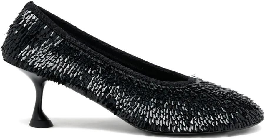 Proenza Schouler Tee pumps met pailletten Zwart