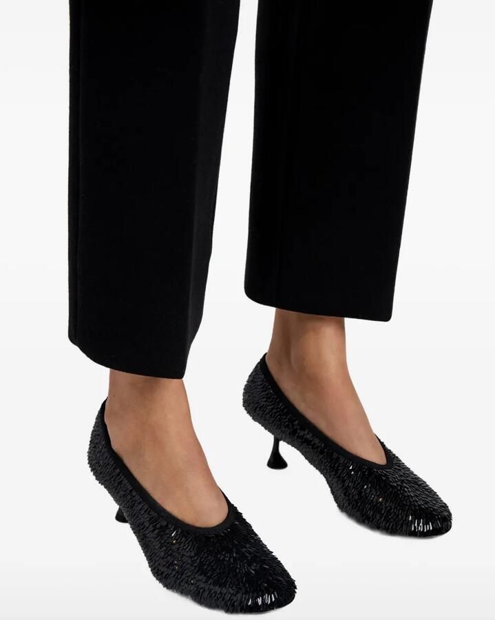 Proenza Schouler Tee pumps met pailletten Zwart - Foto 2