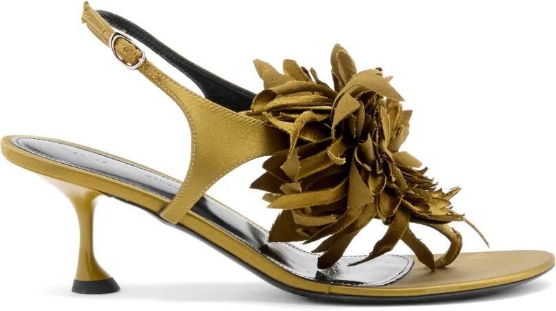 Proenza Schouler Tee sandalen met bloemenapplicatie Groen