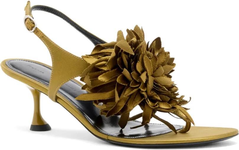 Proenza Schouler Tee sandalen met bloemenapplicatie Groen - Foto 3