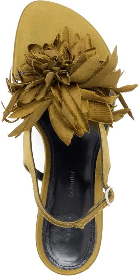 Proenza Schouler Tee sandalen met bloemenapplicatie Groen - Foto 4