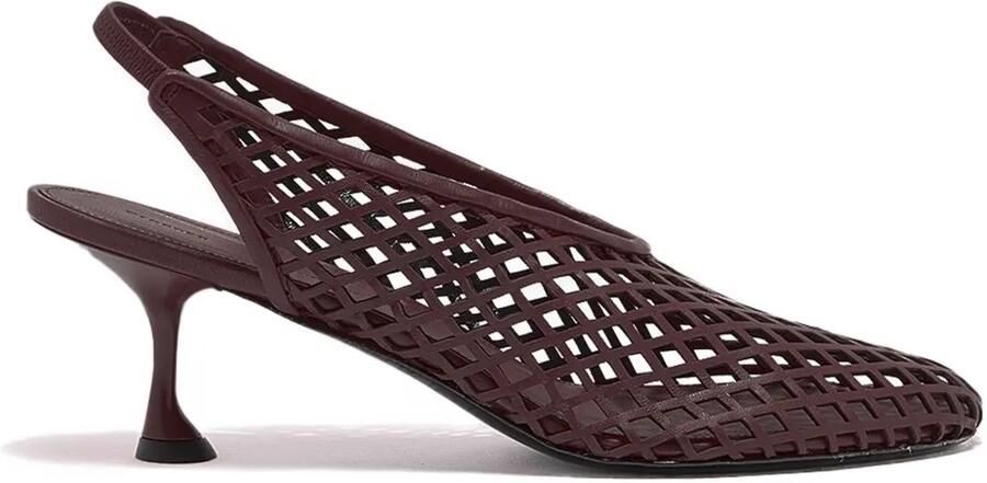 Proenza Schouler Tee slingback pumps met geperforeerde details Bruin