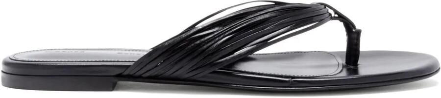 Proenza Schouler Teenslippers met franje Zwart