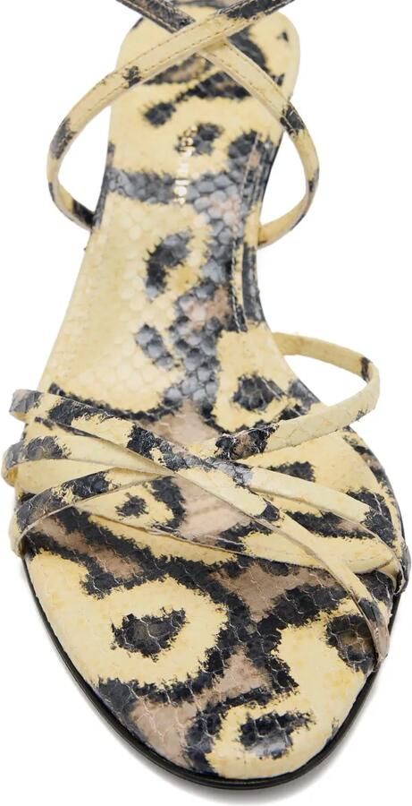 Proenza Schouler Uma sandalen met pythonprint Beige - Foto 4