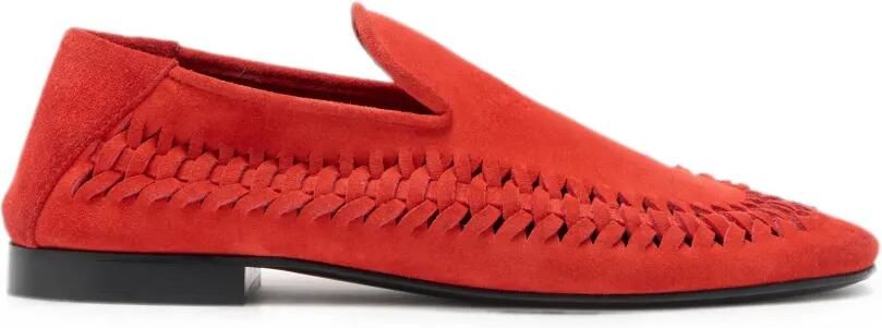 Proenza Schouler Whip loafers van kalfsleer Rood
