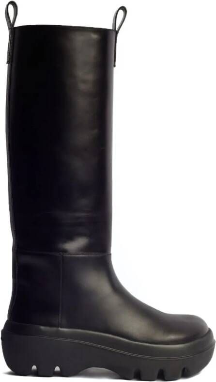 Proenza Schouler Storm leather knee-high boots Zwart