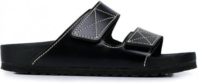 Proenza Schouler x Birkenstock Arizona sandalen Zwart