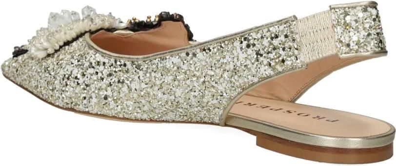 PROSPERINE Platte slingback pumps verfraaid met strik Wit - Foto 4
