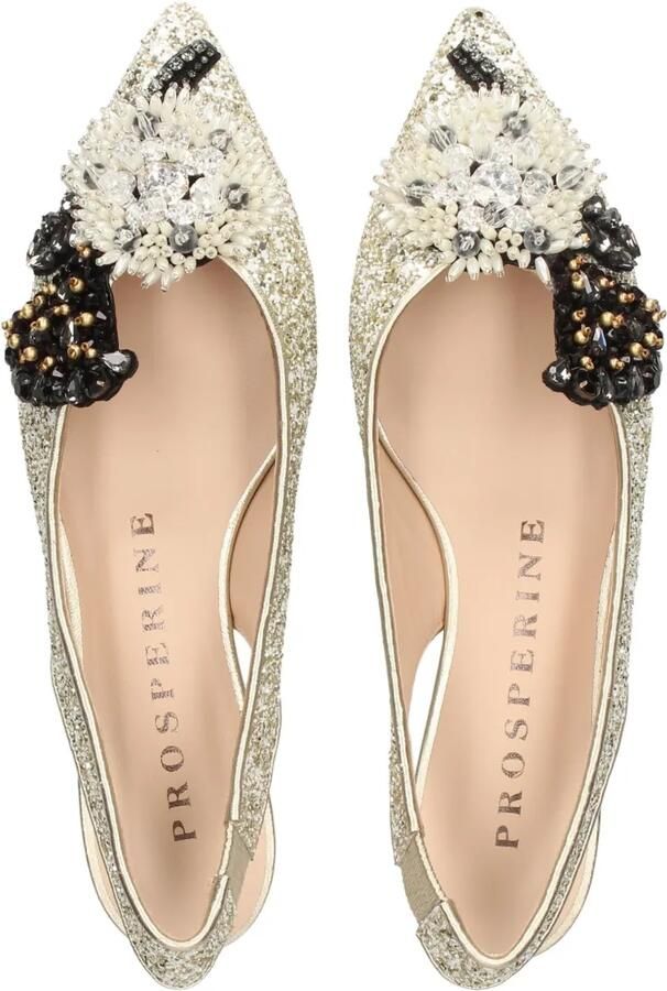 PROSPERINE Platte slingback pumps verfraaid met strik Wit - Foto 2