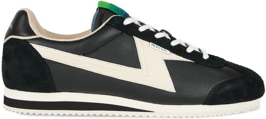 PS Paul Smith Atalanta leren sneakers met vlakken Zwart