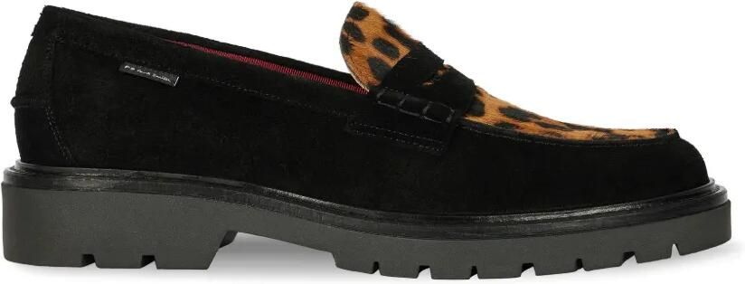PS Paul Smith Bolzano loafers met luipaardprint Zwart