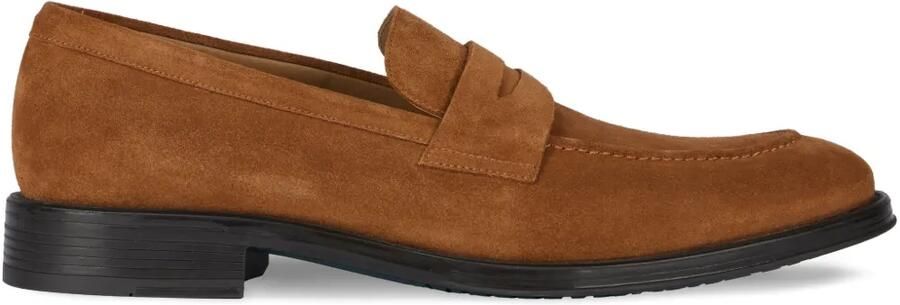 PS Paul Smith Loafers met suède vlakken Bruin