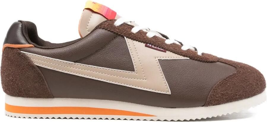 PS Paul Smith Sneakers met logopatch Bruin