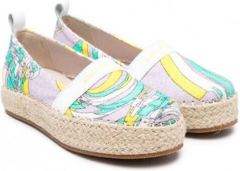 PUCCI Junior Espadrilles met print Paars