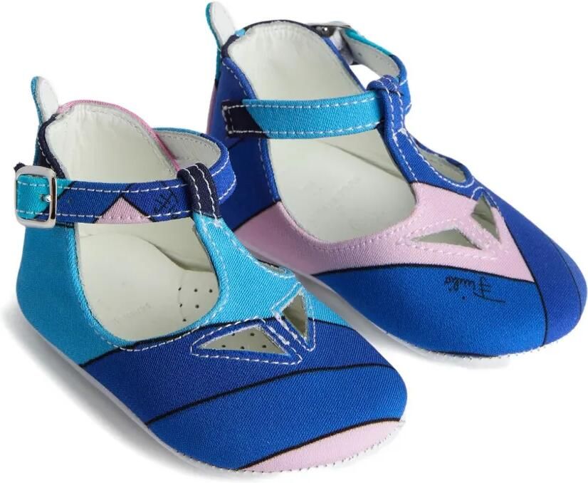 PUCCI Junior Ballerina's met Iride-print Blauw
