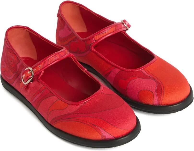 PUCCI Junior Ballerina's met orchidee-print Rood