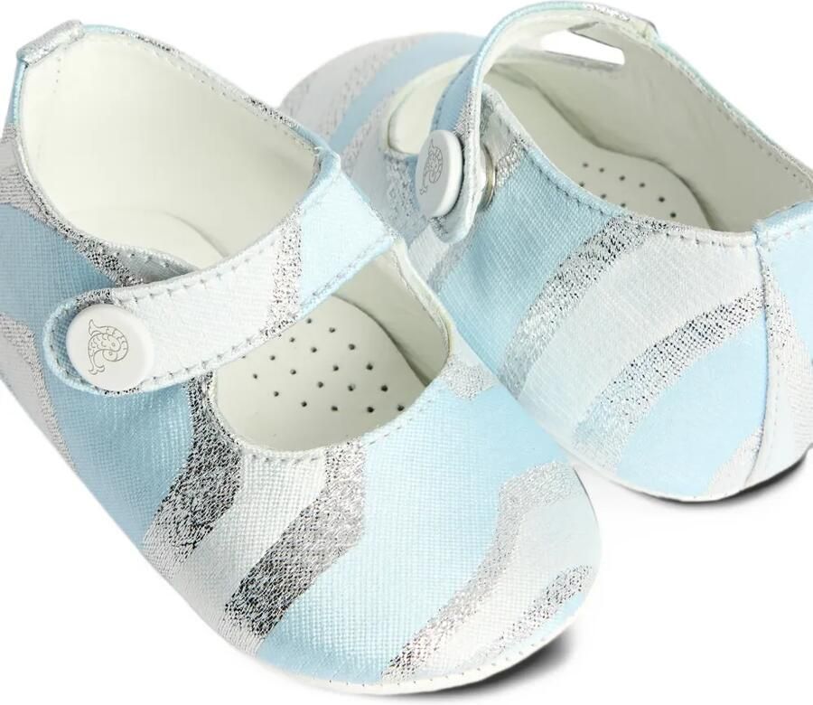 PUCCI Junior Labirinto ballerina's met print Blauw - Foto 2
