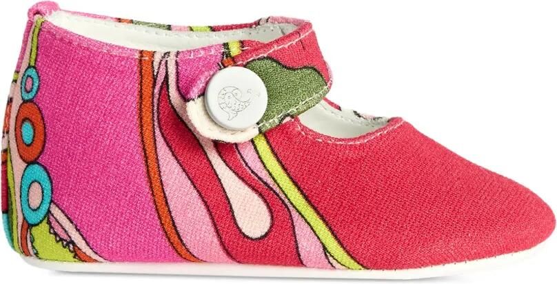 PUCCI Junior Orchidee ballerina's met print Roze