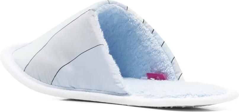 PUCCI Zijden slippers met Marmo-print Blauw - Foto 3