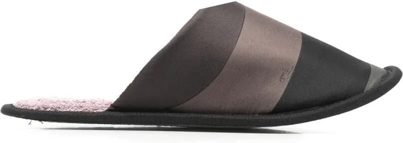 PUCCI Gondola gestreepte slippers Bruin