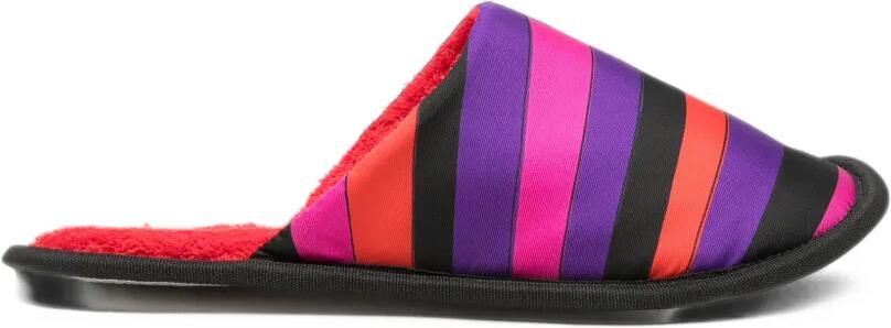 PUCCI striped slippers Paars
