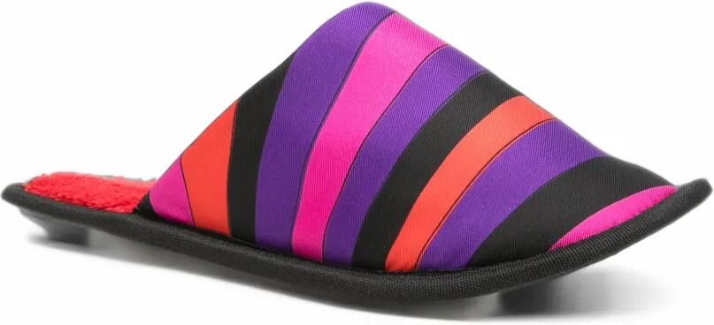 PUCCI striped slippers Paars - Foto 4