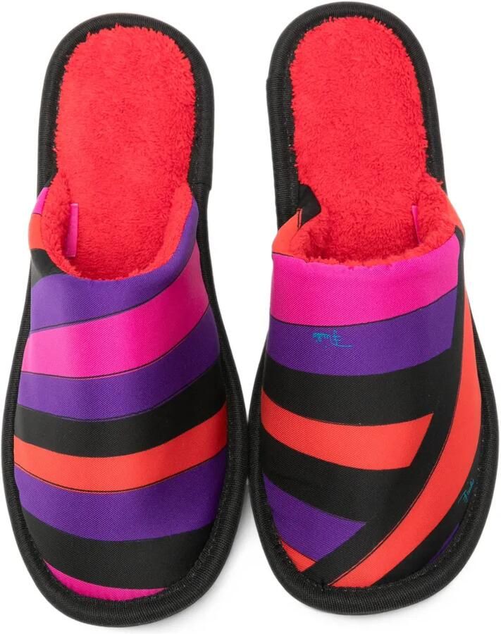 PUCCI striped slippers Paars - Foto 2