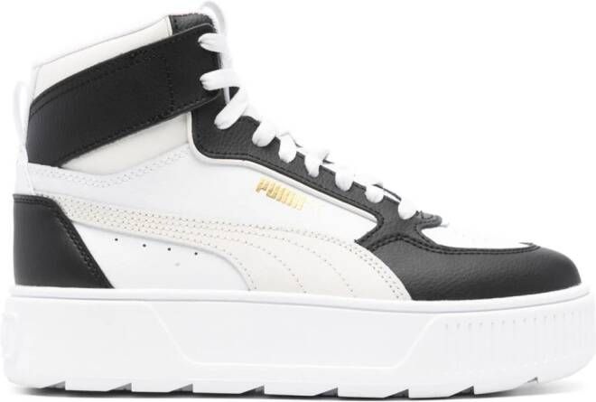 PUMA Karmen Rebelle leren sneakers Wit