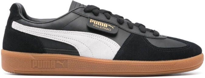 PUMA Palermo leren sneakers Zwart