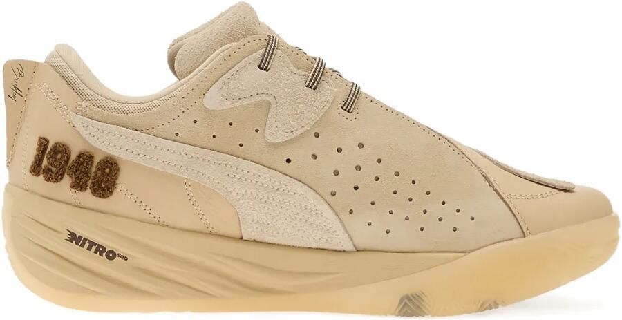 PUMA All-Pro NITRO 2 Chris Brickley leren sneakers Beige