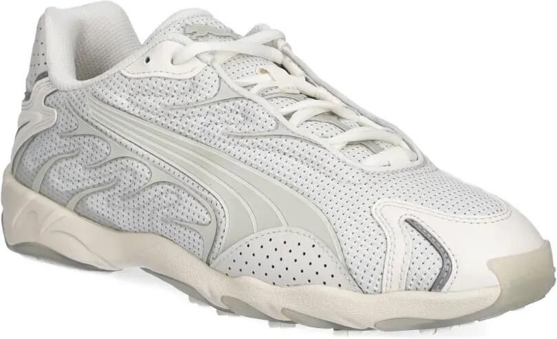 PUMA Athletic sneakers met mesh vlakken Wit