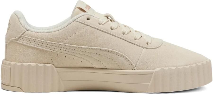 PUMA Carina 3.0 SD sneakers met plateauzool Beige