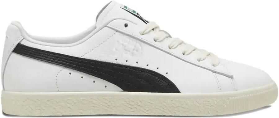 PUMA Clyde "White Black" leren sneakers Wit