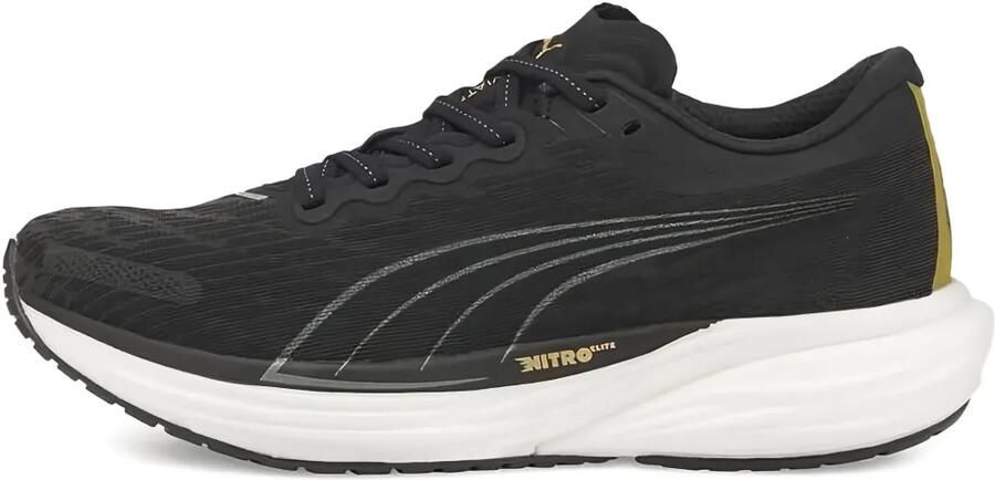 PUMA Deviate Nitro 2 "Black Team Gold" sneakers Zwart