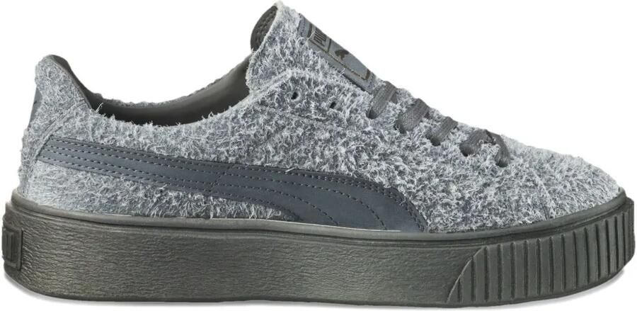 PUMA Elemental suède sneakers met plateauzool Grijs