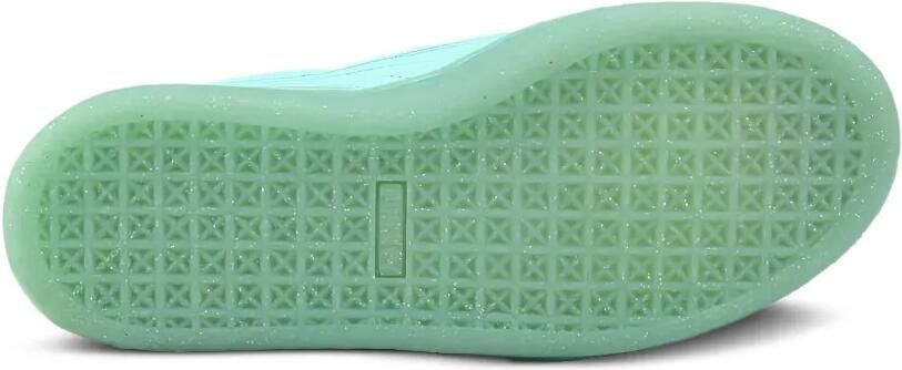 Puma Kids Basket Patent Iced Glit "Blue" sneakers Blauw - Foto 4