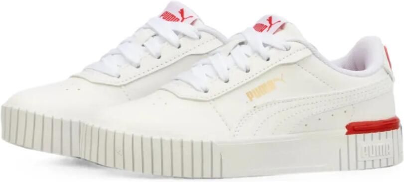 Puma Kids Carina 2.0 Red Thread sneakers Wit