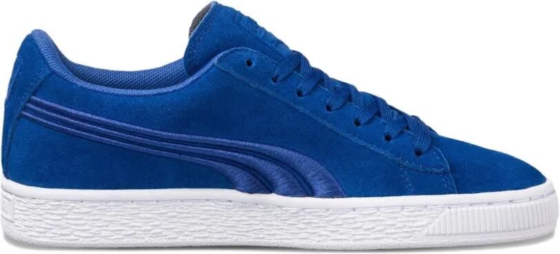 Puma Kids Classic Badge GS "Blue White" suède sneakers Blauw