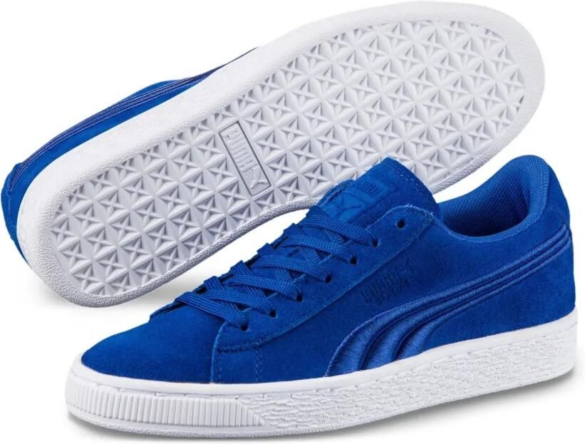 Puma Kids Classic Badge GS "Blue White" suède sneakers Blauw - Foto 2