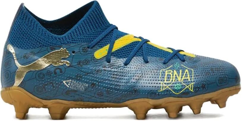 Puma Kids Future 7 Match BNA FG AG Cleats "Marine Blue Yellow" sneakers Blauw