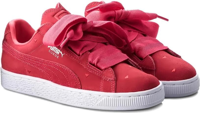 Puma Kids Heart GS "Valentine Paradise Pink" suède sneakers Rood