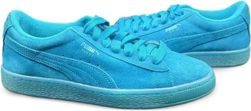 Puma Kids Iced Fluo "Atomic Blue" suède sneakers Blauw - Foto 5