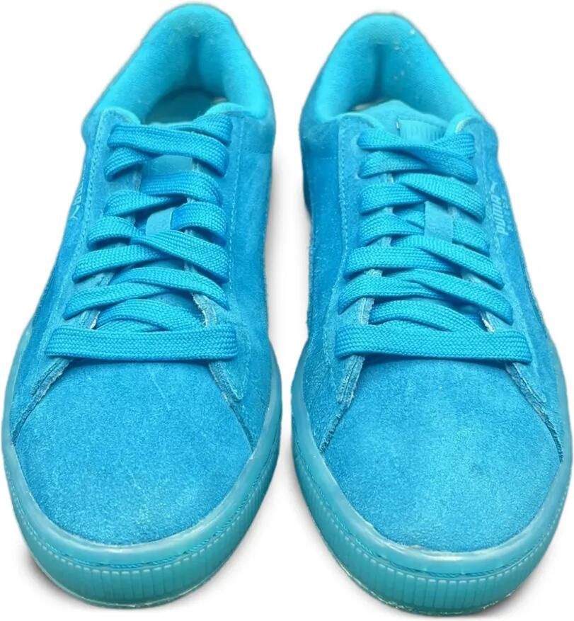 Puma Kids Iced Fluo "Atomic Blue" suède sneakers Blauw - Foto 2