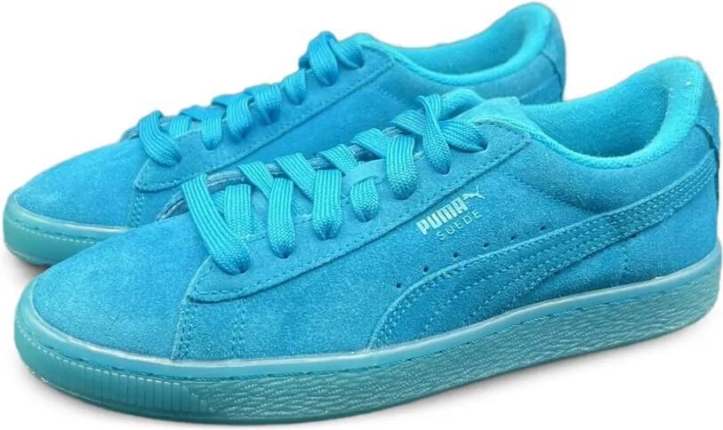 Puma Kids Iced Fluo "Atomic Blue" suède sneakers Blauw - Foto 4
