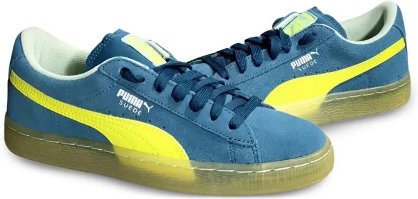 Puma Kids LFS "Blue Coral Safety Yellow" sneakers Blauw - Foto 2
