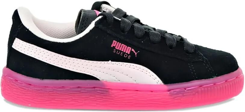 Puma Kids LFS Iced suède sneakers Zwart
