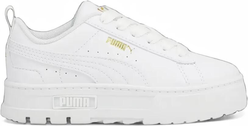 Puma Kids Mayze leather sneakers Wit